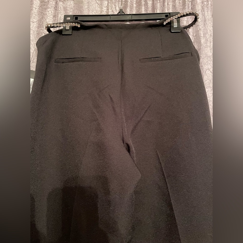 NWT Danielle Bernstein Y2K Black Sequin Cutout Pants - Picture 14 of 14